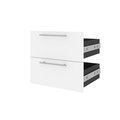 Bestar Orion 2 Drawer Set for Orion 20W Narrow Shelving Unit, White & Walnut Grey 116163-000017